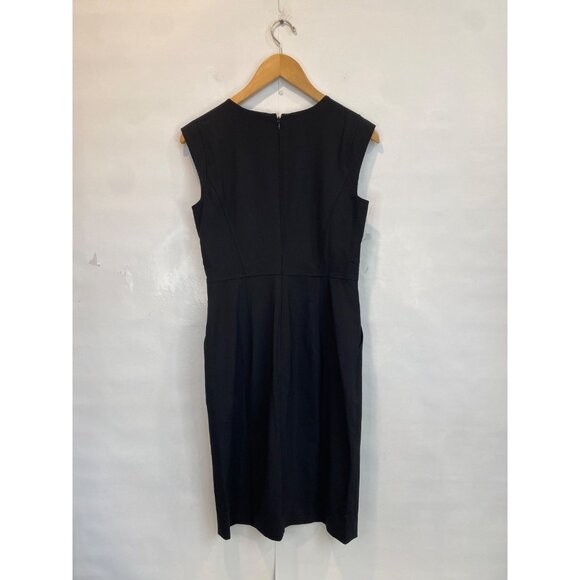 J. Crew New Resume Dress in Italian Wool Blend Size 2 Black Sheath Workwear New - Picture 7 of 12